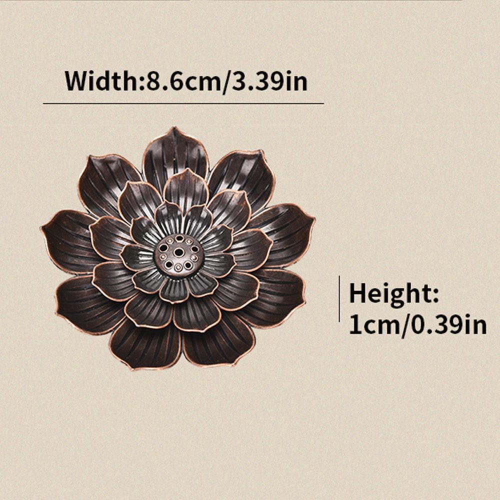 2-layer Lotus Mini Incense Burner - Perfect for Meditation, Yoga, and Spa - Ideal Home Decoration Gift