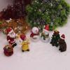 Xmas Tree Santa Claus Christmas Miniatures Figurines Desktop Ornament Doll House Micro Landscape