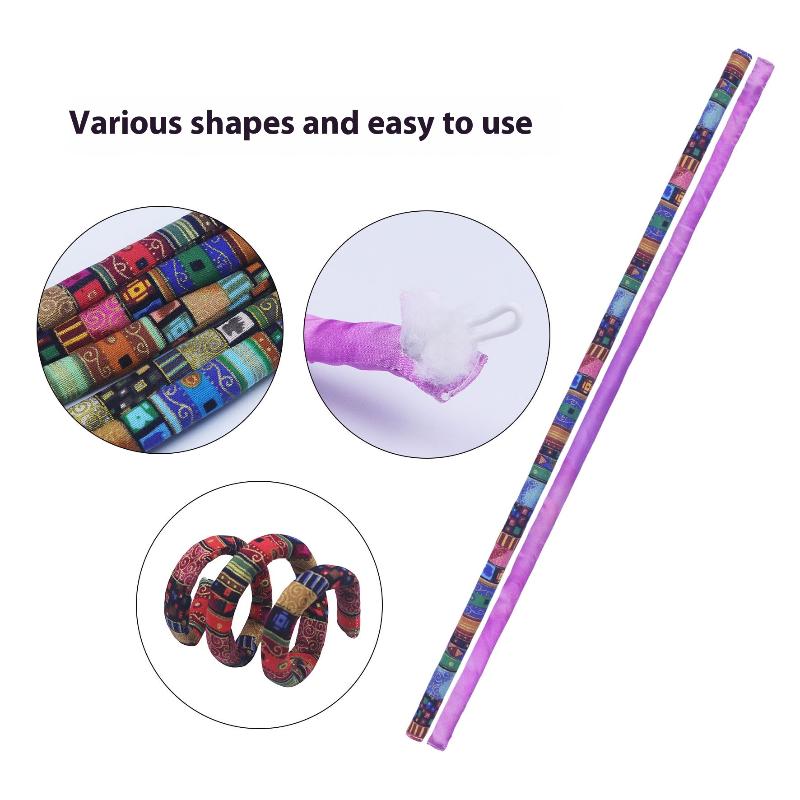Colorful Dreadlocks Long Ponytail Hairpin Hair Bands Ethnic Style Hair Ropes Ties Horsetail Headband Bendable Hair Styling Tools