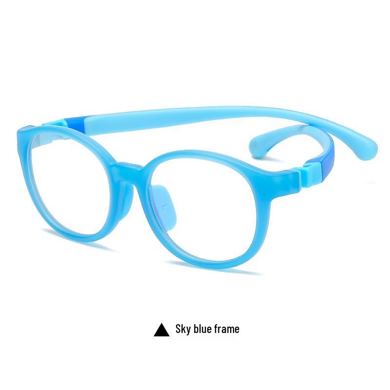 TR Dětské protiskluzové silikonové brýle: Módní brýlové obroučky blokující modré světlo 9109