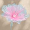 Silk Filigree Net Flower Simulation - Decorative Dried Flower Display for Floor-to-Ceiling Windows