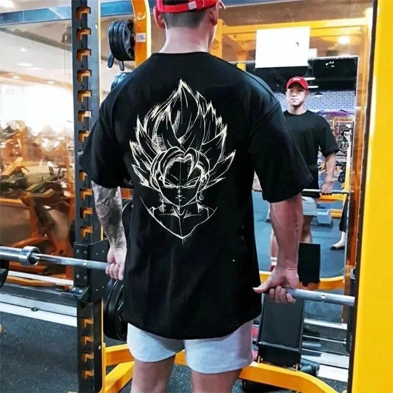 

New Unisex Cool Anime Printed Hip-Hop Sports Casual Oversized Cotton T-shirt 4XL