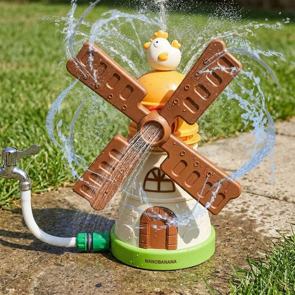 Multipurpose Windmill Sprinkler Interactive Children's Shower Toy  Beach Swimming Pool