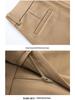 High Waist Straight Leg Casual Pants for Women - Spring 2025 Slimming, Plus Size, Elastic, Long Trousers for Middle-Aged Moms