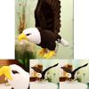 High Quality Plush White Headed Eagle Toy Soft Stuffed Animal For Home Decor And Kids Comforting Doll