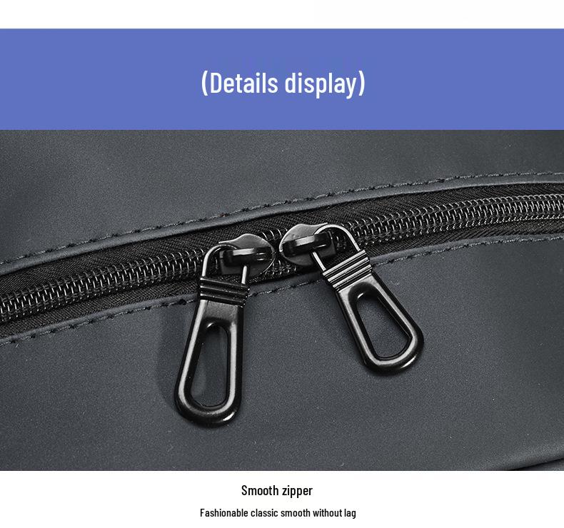 Men's Waterproof Solid Color Laptop Backpack for Business and School