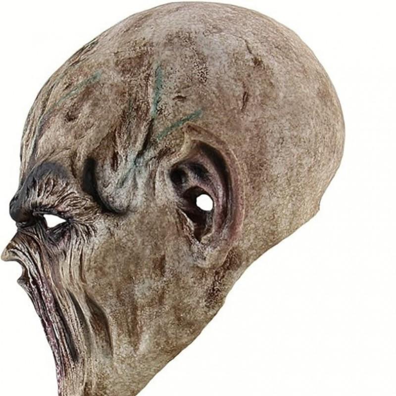 Masque d'Alien d'Horreur Latex Couvre-Tête Complet Accessoire de Costume Halloween Cosplay Fête
