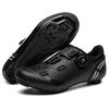 New cycling shoes with locks Double buckle lock shoes Men's and women's road cycling power shoes Hard sole Mountain cycling Rubber sole