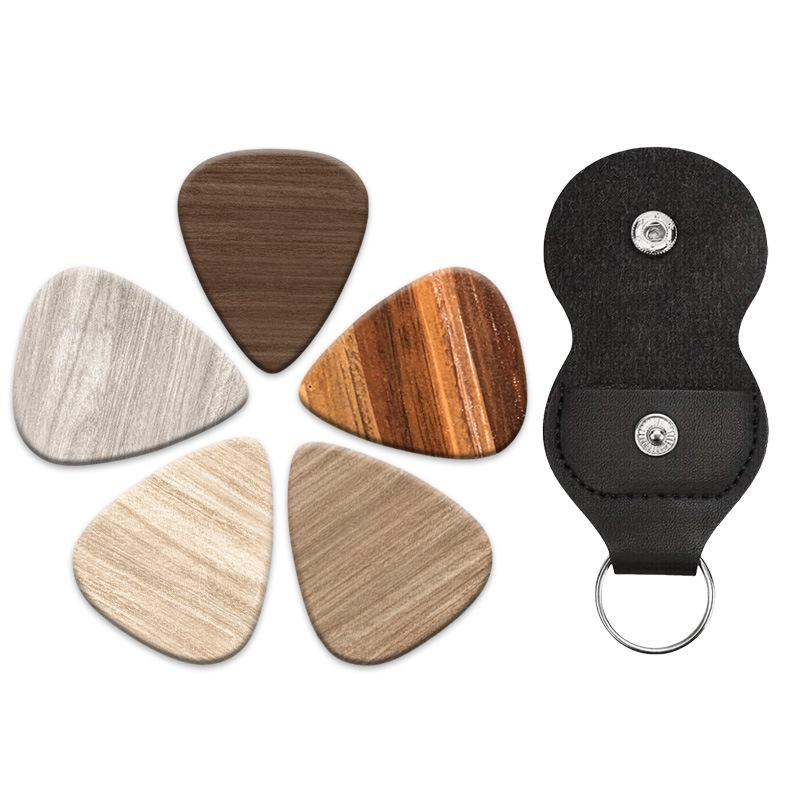 

Брелок-держатель для медиаторов в форме сердца из ПУ кожи в стиле мрамора