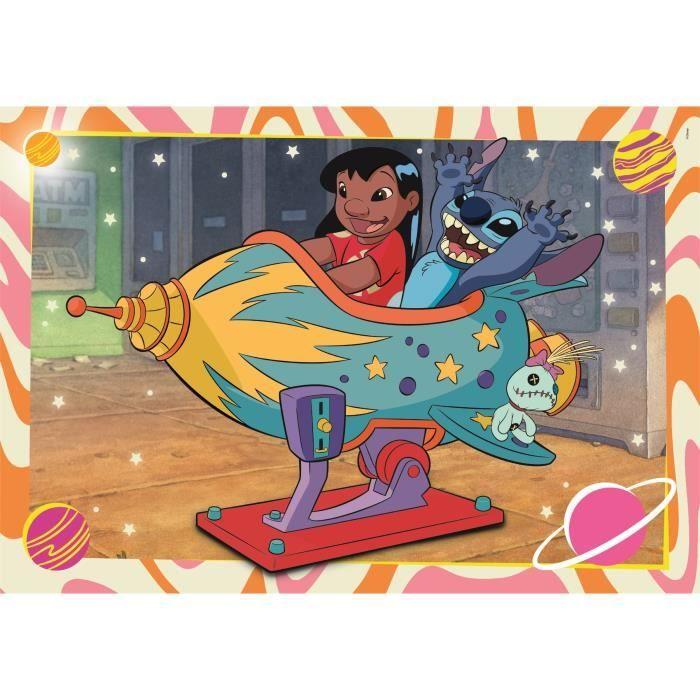 Puzzle 2x60 pièces Stitch, Pour enfants à partir de 3 ans, Thème dessins animés, CLEMENTONI