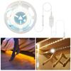Clearhill Human Sensitive LED Tape Light Strip Light with Sensor Flexible 5M Natural White 4000K Powerful Width 8mm 320 USB Powered IP20 5V For Stairs