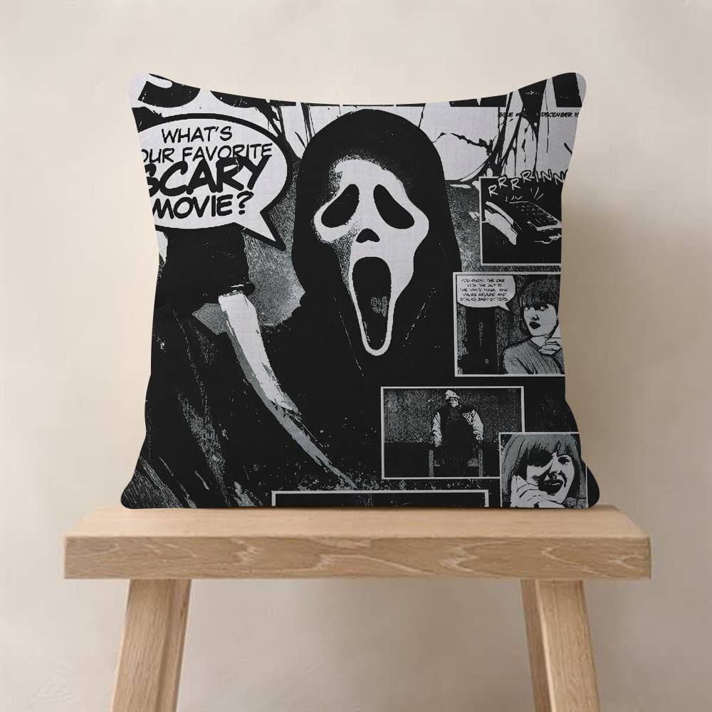 Horror Movie Scream Pillow Cover For Bedroom Room And Living Room Sofa Decorative Cushion Cover