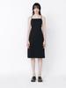 Minderly Backless Strap Dress - Black