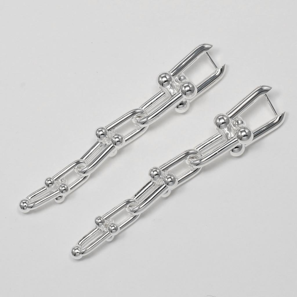 TIFFANY&Co. Hardware Graduated Link Piercing Silver925 22.6g Women Used