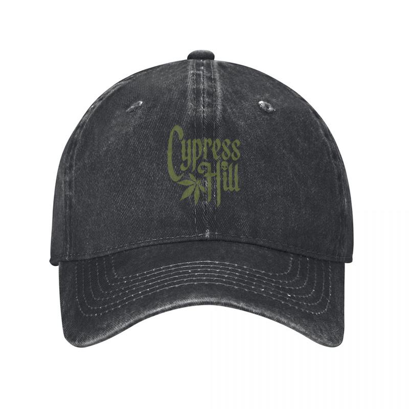 Cypress Hill Logo Washed Canvas Baseball Cap Classic Fit Adjustable Hat with Embroidered Design for Everyday Wear and Style