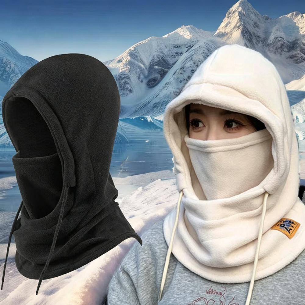 Winter Outdoor Cycling Head Covers/Hats/Skiing Windproof, Cold-Proof, Warm-Keeping Thickened Fleece Neck Guards/Fleece Fa