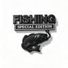 Metal Fishhook Badge Car Decal Special Fishing Edition Self-adhesive Sticker for Truck Van Fishing Lovers