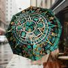 Mayan Calendar Inspired Umbrella: A Unique Blend of Ancient Art and Modern Functionality - Perfect for Outdoor Adventures, Travel Essentials 167