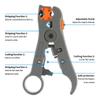 Wire Stripper of RG59 RG6 RG11 RG7 Coaxial Cable Multifunction Stripper Cutter  Pliers for Round Cable and Flat Cable