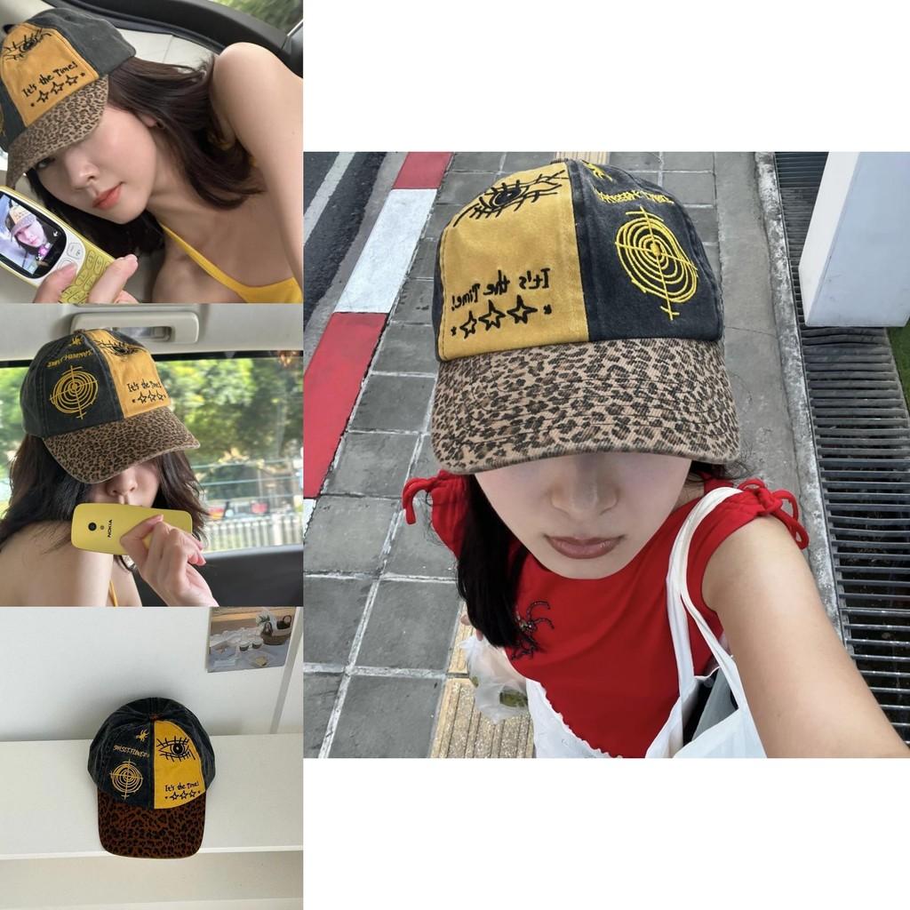 Inspired Punk Stylish Baseball Hat With Distinctive Leopard Print For Season Every