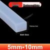 High-Temperature Resistant Transparent Silicone Rubber Sealing Strip