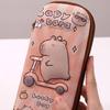 Lovely Capybara Pen Bag 3D Panda Pencil Case Large Capacity Pencil Box For Erasers Rulers Markers Storage