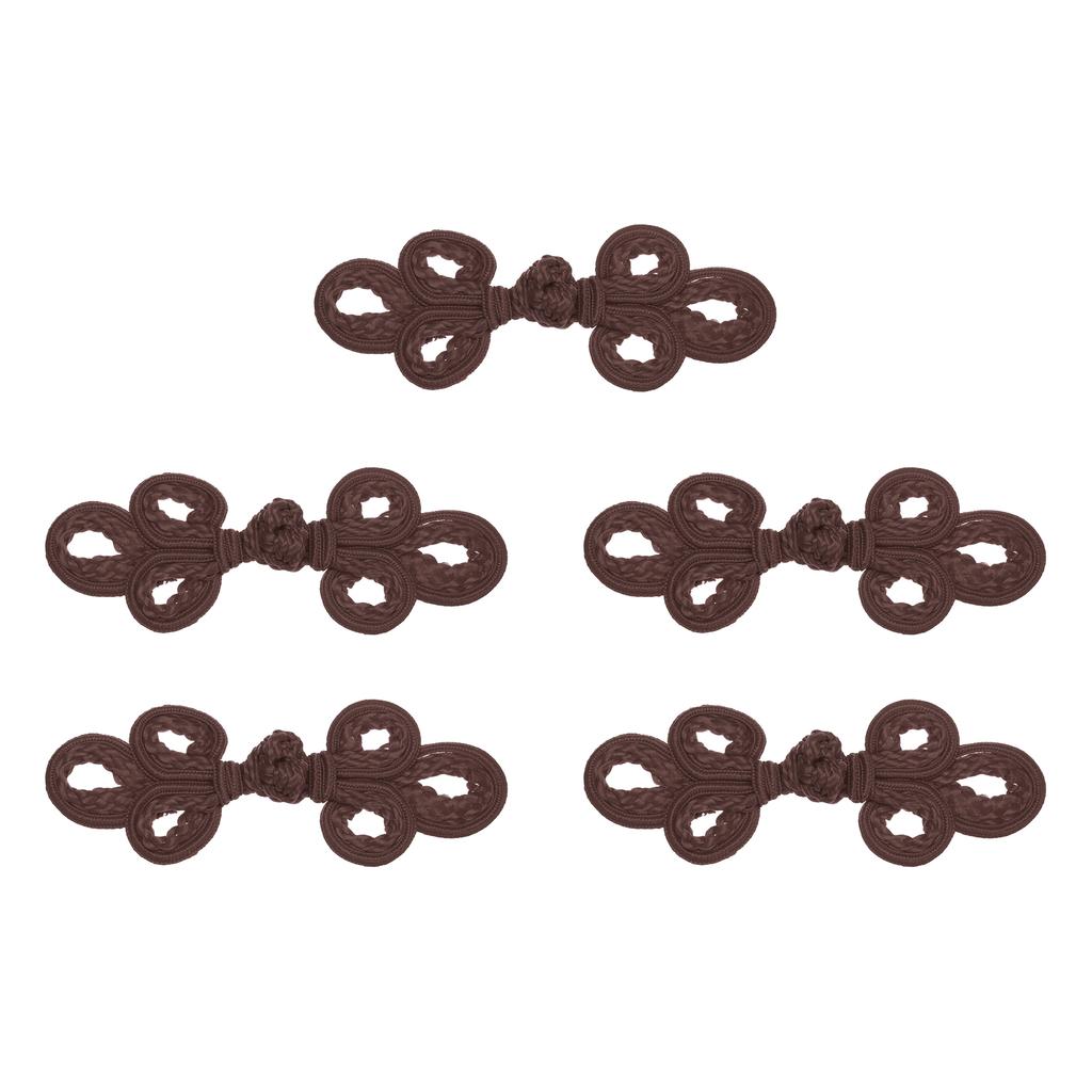 5/12pcs Chinese Knots Frog Buttons Closure Sewing Buttons Fasteners for DIY Sewing Coats Cloak Sweater Bridal Costume Outfit