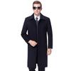 Winter Clothing for Middle-aged and Elderly Cashmere Coats, Men's Woolen Woolen Coats, Men's Long Windbreaker Jackets, Men's Thick Daddy Clothes