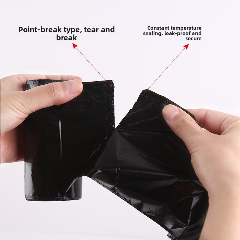 100 Pcs Black Thickened Tear-resistant Hand-held Bin Liners