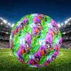 Plants Vs. Zombies Print Size 5 Soccer Ball, PU Wear Resistant Football for Match Training and Daily Practice, Birthday Gift for Soccer Fans