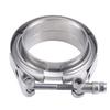 V Band Clamp 304 Stainless Steel 2" 2.25" 2.5 3 Inch 51 63 76 mm Turbo Exhaust Pipe Vband Clamp Male Female Flange V Clamp Kits