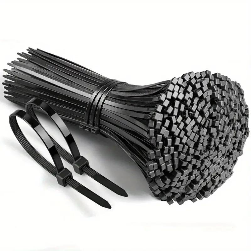 100Pcs Self-Locking Cord Ties Straps Nylon Zip Ties Adjustable Cables Fastening Loop Home Office Wire Zip Ties