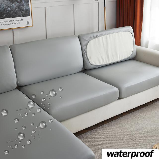 Wasserdichte Pu-Möbel-Sofa-Eckbezug, Sofa-Sitzbezug, elastischer Bezug, schützt Haustiere