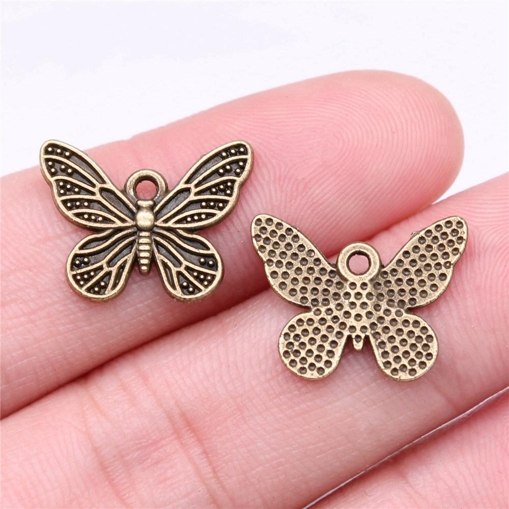 Charms Small Butterfly Pendants Wedding Jewelry Findings ZC114