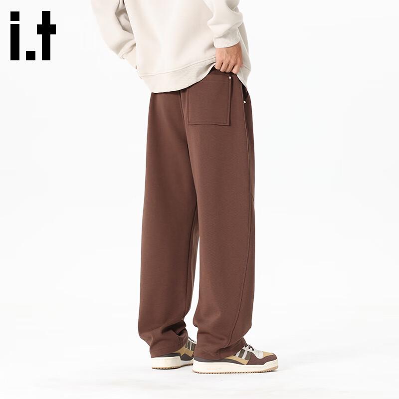 Fingercroxxit Men's High-Street Curved Leg Sweatpants