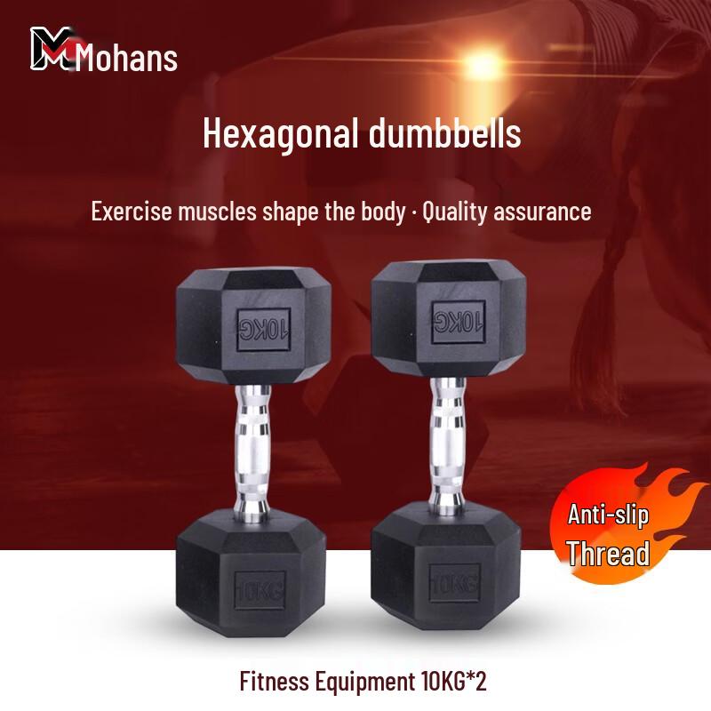 Hex Cast Iron Dumbbell Set