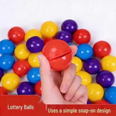 Lot de 50 Boules de Tirage de Loterie Ouvertes de 4 cm pour Loteries et Activités Festives