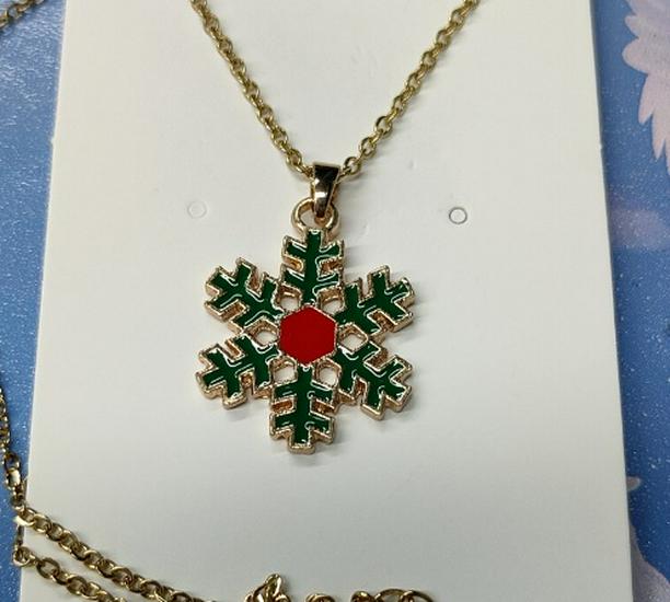 Cross-border Christmas Wish Tree Snowman Reindeer Bells Necklace