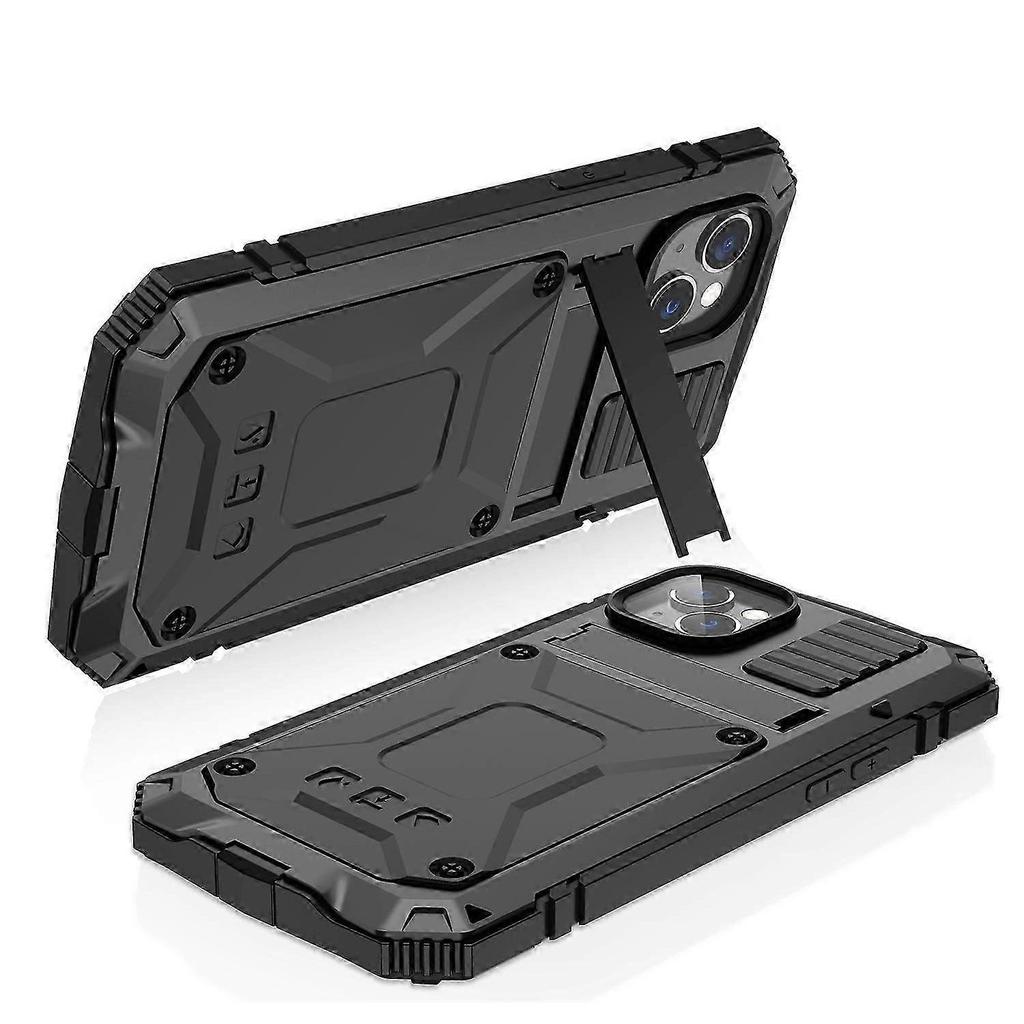 For iPhone 14 Plus R-JUST Shockproof Waterproof Dust-proof Case with Holder