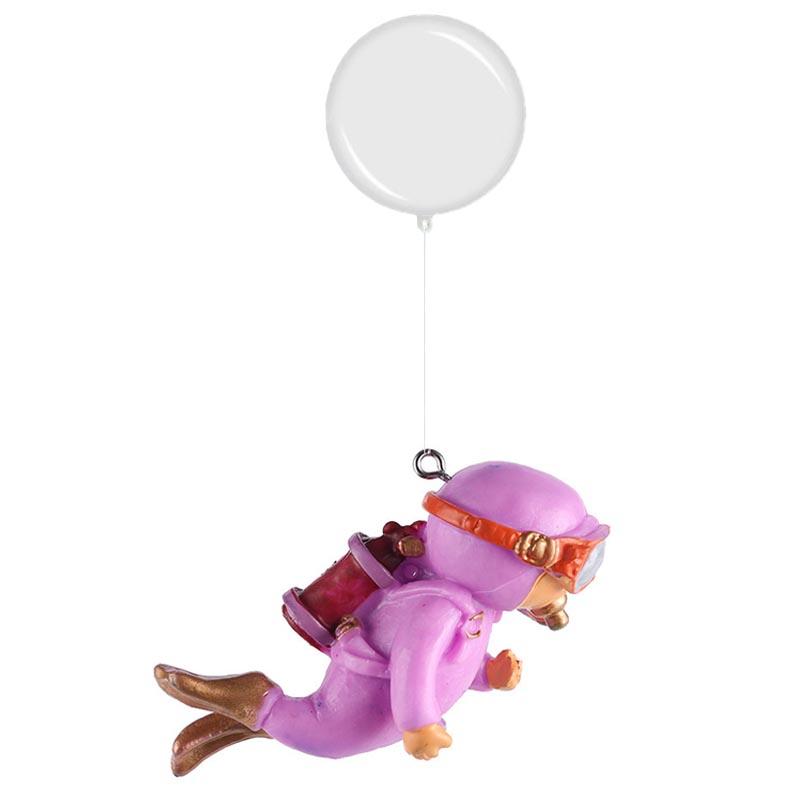 

Украшение для аквариума Смола Ландшафтный дизайн Маленькие украшения Мини-дайвер Свечение Декор для аквариума Плавающий шар Аксессуары для аквариума