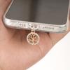 Rhinestone Small Tree Mobile Phone Dust Plug Simple Fashion Alloy Pendant Suitable for IPhone, Type-C for Android Pendant Jewelry