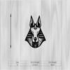 1pc Anubis Metal Wall Art, Mystical Mural for Halloween Egyptian Festival Gift, Weather Resistant Outdoor Fence Indoor Living Room Decor