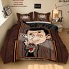 Juego de Colcha y Fundas de Almohada Mr Bean Decoración del Hogar Regalo de Cumpleaños (1 * funda nórdica + 2 * fundas de almohada, sin núcleo)
