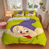 3pcs Dopey Cartoon Printed Quilt Set Soft and Comfortable Quilt Cover for Bedroom, Guest Room W047