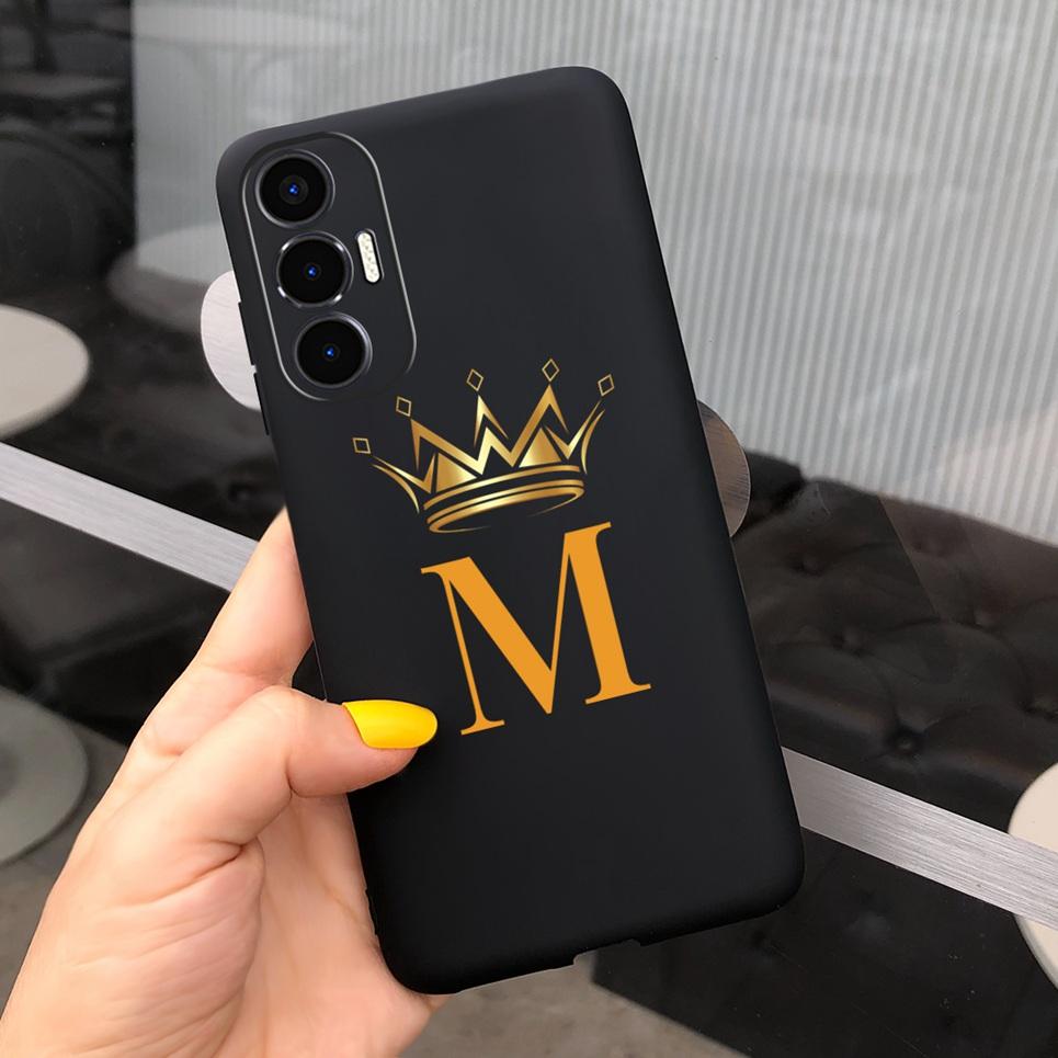 

Для Чехла Tecno Pova 3 Чехол LF7n С рисунком из начальных букв Задняя крышка Для телефона Tecno Pova3 Чехол Защита от ударов Бампер Чехол TECNO Pova 3