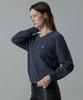 Aheule Noelle Wholegarment Cashmere Wool V-Neck Knit_Charcoal