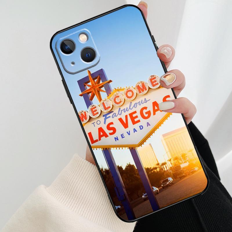 Las Vegas Sign LIGHTS Nevada Rome Phone Case For iPhone 17 Pro Max 16 15 11 13 12 14 Pro Max mini 15 16 Plus 16e 17 Air Cover