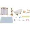 Le set baignoire et douche - sylvanian families - 5739 - ensemble de salle de bain avec accessoires