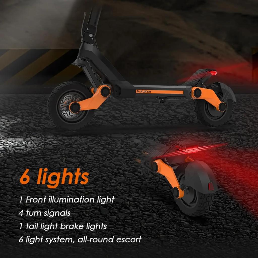 KuKirin G3 Electric Scooter 10.5 Inch 1200W Motor 52V 18Ah Lithium Battery Max Speed 50 KM/H Touchable Display Control Panel