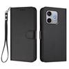 Wallet Case for 600 Lite 5G - Leather/PU, Black, With Lanyard